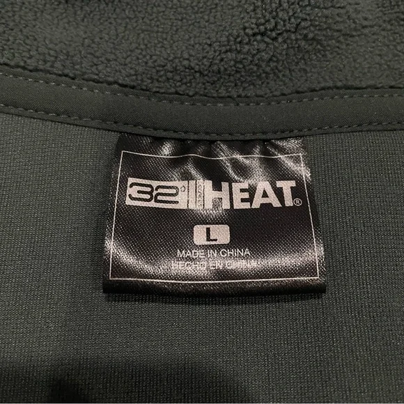 32 Degrees Heat Women’s Quarter Snap Fleece Pullover Basil Green Large NWT - Picture 6 of 12